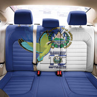 El Salvador Independence Day Back Car Seat Cover Dios Union Libertad - Wonder Print Shop