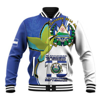 El Salvador Independence Day Baseball Jacket Dios Union Libertad - Wonder Print Shop
