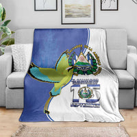 El Salvador Independence Day Blanket Dios Union Libertad - Wonder Print Shop