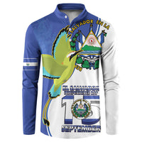 El Salvador Independence Day Button Sweatshirt Dios Union Libertad - Wonder Print Shop