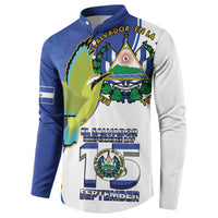 El Salvador Independence Day Button Sweatshirt Dios Union Libertad - Wonder Print Shop