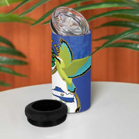 El Salvador Independence Day 4 in 1 Can Cooler Tumbler Dios Union Libertad - Wonder Print Shop