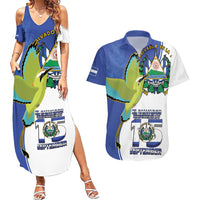 El Salvador Independence Day Couples Matching Summer Maxi Dress and Hawaiian Shirt Dios Union Libertad - Wonder Print Shop