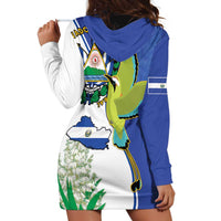 El Salvador Independence Day Hoodie Dress Dios Union Libertad - Wonder Print Shop