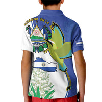 El Salvador Independence Day Kid Polo Shirt Dios Union Libertad - Wonder Print Shop