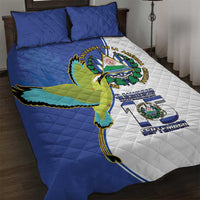 El Salvador Independence Day Quilt Bed Set Dios Union Libertad - Wonder Print Shop