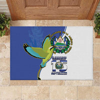 El Salvador Independence Day Rubber Doormat Dios Union Libertad - Wonder Print Shop