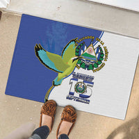 El Salvador Independence Day Rubber Doormat Dios Union Libertad - Wonder Print Shop