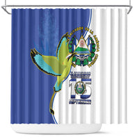 El Salvador Independence Day Shower Curtain Dios Union Libertad - Wonder Print Shop