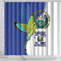 El Salvador Independence Day Shower Curtain Dios Union Libertad - Wonder Print Shop