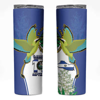 El Salvador Independence Day Skinny Tumbler Dios Union Libertad - Wonder Print Shop