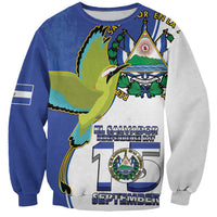 El Salvador Independence Day Sweatshirt Dios Union Libertad - Wonder Print Shop