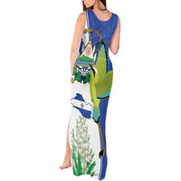 El Salvador Independence Day Tank Maxi Dress Dios Union Libertad - Wonder Print Shop