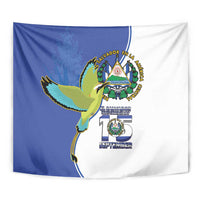 El Salvador Independence Day Tapestry Dios Union Libertad - Wonder Print Shop