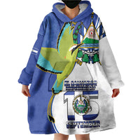 El Salvador Independence Day Wearable Blanket Hoodie Dios Union Libertad - Wonder Print Shop