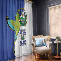 El Salvador Independence Day Window Curtain Dios Union Libertad - Wonder Print Shop