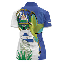 El Salvador Independence Day Women Polo Shirt Dios Union Libertad - Wonder Print Shop