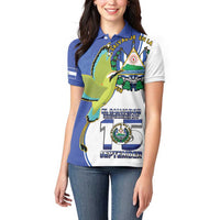 El Salvador Independence Day Women Polo Shirt Dios Union Libertad - Wonder Print Shop