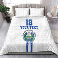 Custom El Salvador Football Bedding Set La Selecta Sporty Style - Wonder Print Shop