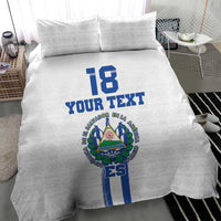 Custom El Salvador Football Bedding Set La Selecta Sporty Style - Wonder Print Shop