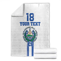 Custom El Salvador Football Blanket La Selecta Sporty Style - Wonder Print Shop