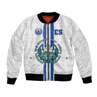 Custom El Salvador Football Bomber Jacket La Selecta Sporty Style - Wonder Print Shop