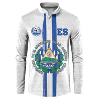 Custom El Salvador Football Button Sweatshirt La Selecta Sporty Style - Wonder Print Shop
