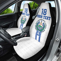 Custom El Salvador Football Car Seat Cover La Selecta Sporty Style - Wonder Print Shop