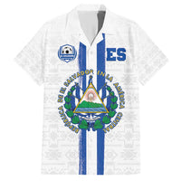 Custom El Salvador Football Family Matching Short Sleeve Bodycon Dress and Hawaiian Shirt La Selecta Sporty Style - Wonder Print Shop
