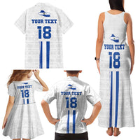 Custom El Salvador Football Family Matching Tank Maxi Dress and Hawaiian Shirt La Selecta Sporty Style - Wonder Print Shop