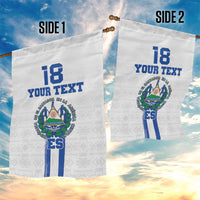 Custom El Salvador Football Garden Flag La Selecta Sporty Style - Wonder Print Shop