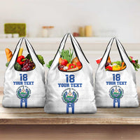 Custom El Salvador Football Grocery Bag La Selecta Sporty Style - Wonder Print Shop