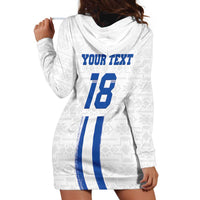 Custom El Salvador Football Hoodie Dress La Selecta Sporty Style - Wonder Print Shop