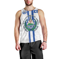 Custom El Salvador Football Men Tank Top La Selecta Sporty Style - Wonder Print Shop