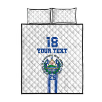 Custom El Salvador Football Quilt Bed Set La Selecta Sporty Style - Wonder Print Shop