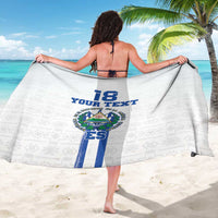 Custom El Salvador Football Sarong La Selecta Sporty Style - Wonder Print Shop