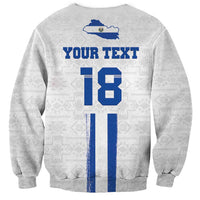 Custom El Salvador Football Sweatshirt La Selecta Sporty Style - Wonder Print Shop