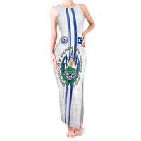 Custom El Salvador Football Tank Maxi Dress La Selecta Sporty Style - Wonder Print Shop
