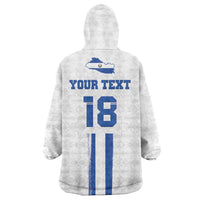 Custom El Salvador Football Wearable Blanket Hoodie La Selecta Sporty Style - Wonder Print Shop