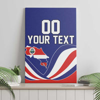 Custom Costa Rica Independence Day Canvas Wall Art Turdus Grayi Bird With Coat Of Arms - Wonder Print Shop