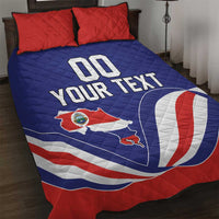 Custom Costa Rica Independence Day Quilt Bed Set Turdus Grayi Bird With Coat Of Arms - Wonder Print Shop