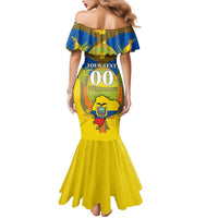 Custom Ecuador Independence Day 1809 Family Matching Mermaid Dress and Hawaiian Shirt Monumento a la Independencia - Wonder Print Shop