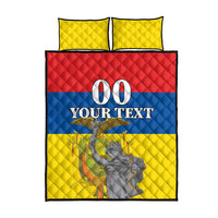 Custom Ecuador Independence Day 1809 Quilt Bed Set Monumento a la Independencia - Wonder Print Shop