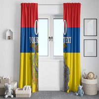 Custom Ecuador Independence Day 1809 Window Curtain Monumento a la Independencia - Wonder Print Shop
