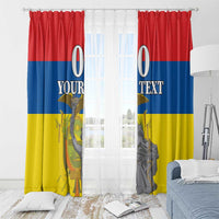Custom Ecuador Independence Day 1809 Window Curtain Monumento a la Independencia - Wonder Print Shop