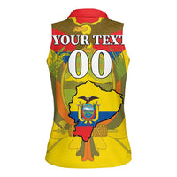 Custom Ecuador Independence Day 1809 Women Sleeveless Polo Shirt Monumento a la Independencia - Wonder Print Shop