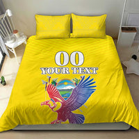 Custom Ecuador Independence Day Bedding Set Andean Condor With Coat Of Arms - Wonder Print Shop