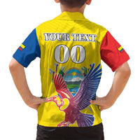 Custom Ecuador Independence Day Family Matching Long Sleeve Bodycon Dress and Hawaiian Shirt Andean Condor With Coat Of Arms - Wonder Print Shop