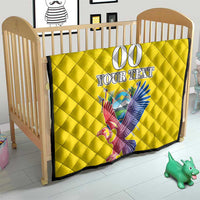 Custom Ecuador Independence Day Quilt Andean Condor With Coat Of Arms - Wonder Print Shop