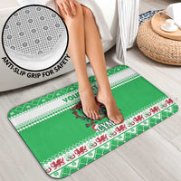 Personalized Wales Christmas Dragon Bathroom Set Nadolig Llawen Green Version - Wonder Print Shop